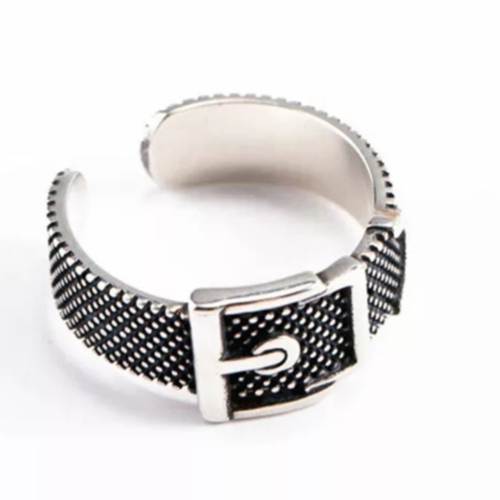 925 Silver Buckle Ring - Picture 3 of 4